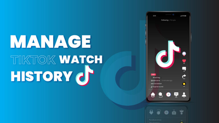 how to manage tiktok watch history