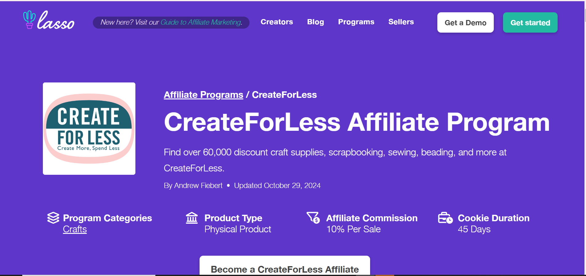 CreateForLess Affiliate Programs