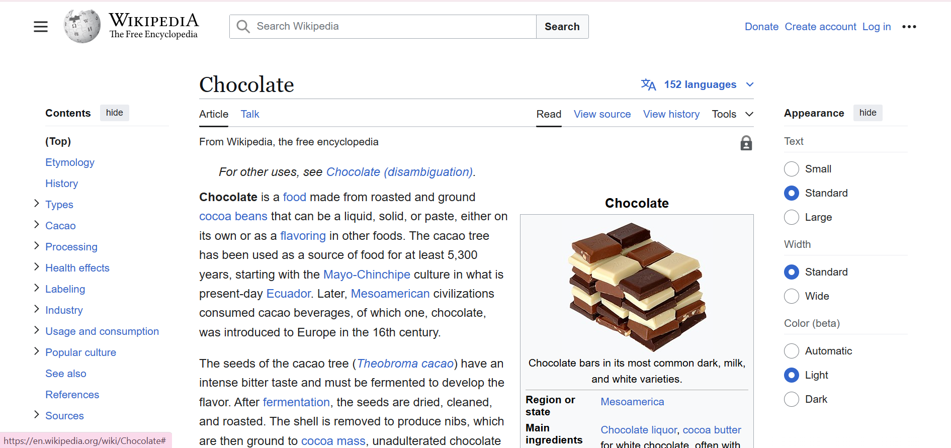 Chocolate