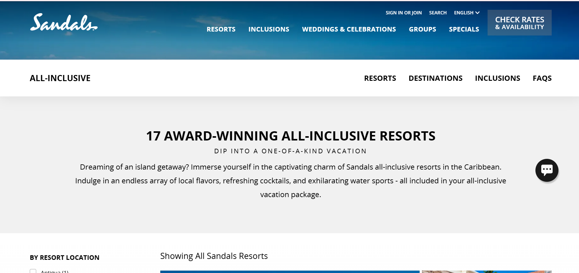 Sandals Resorts Affiliate Program