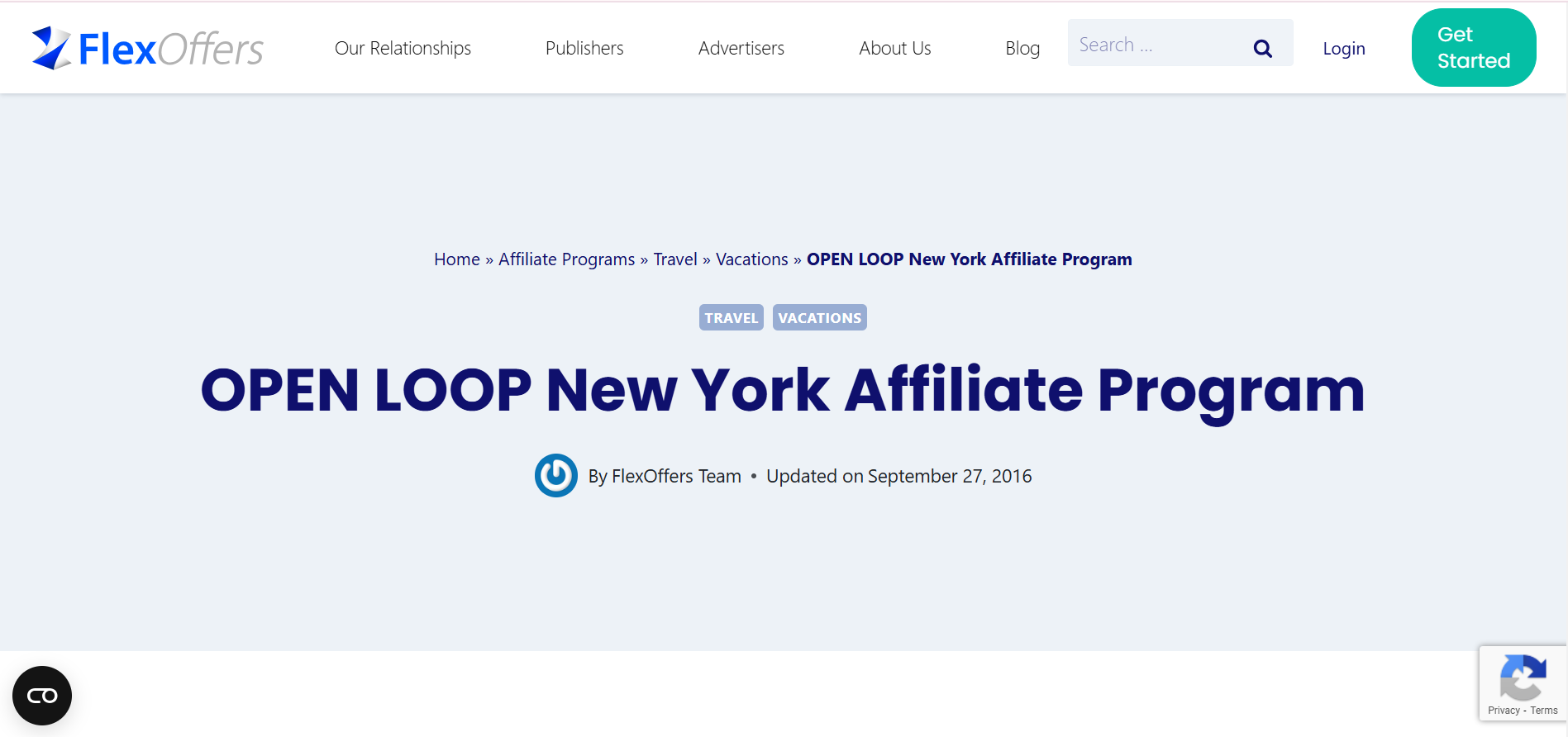 Open Loop NewYork Affiliate Program