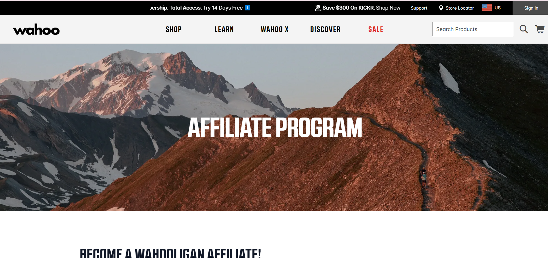 Wahoo Fitness Affiliate Program