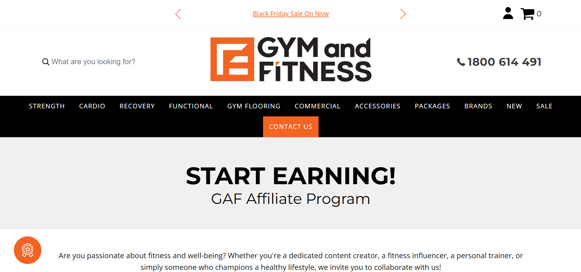 Gym And Fitness Affiliate Program