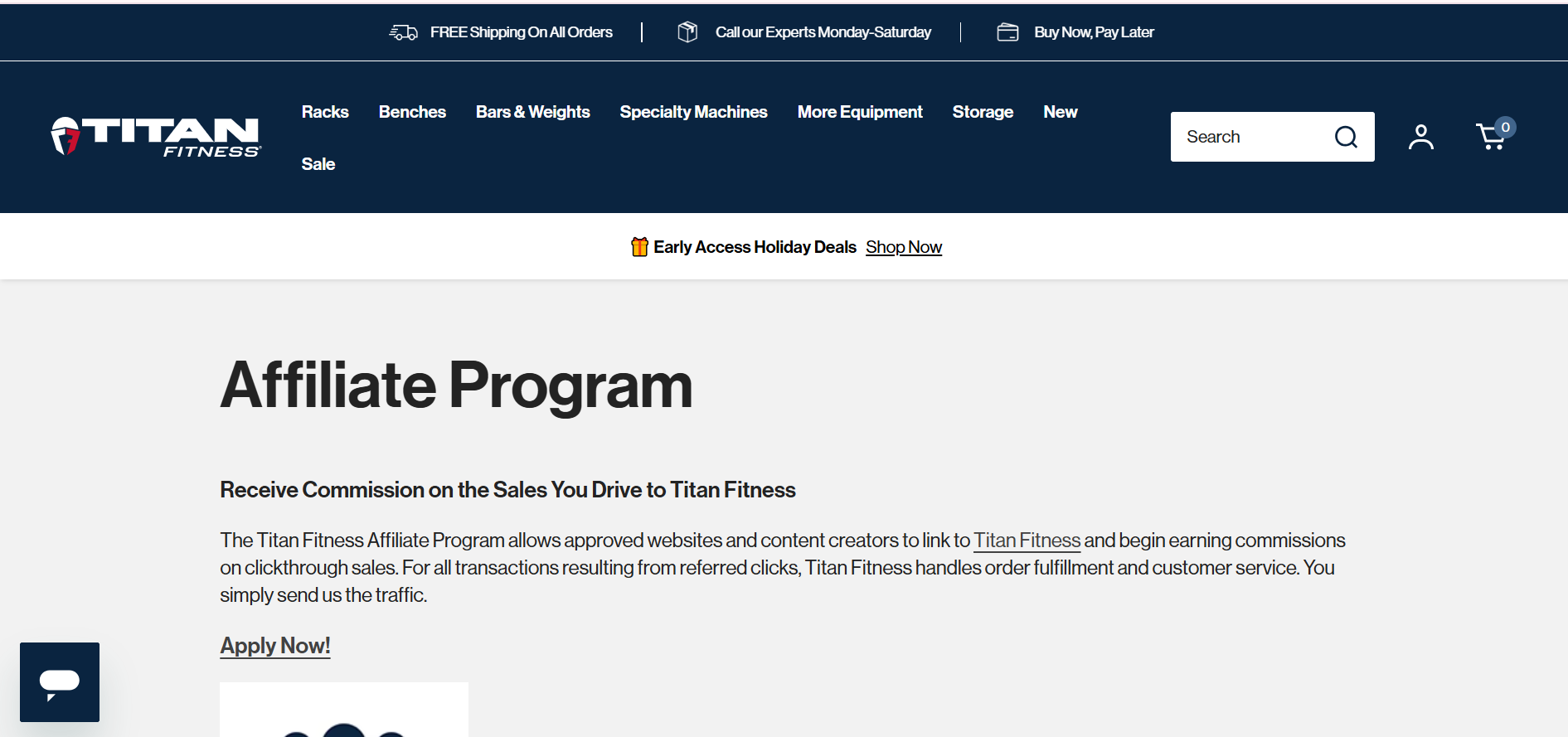 Titan Fitness Affiliate Program