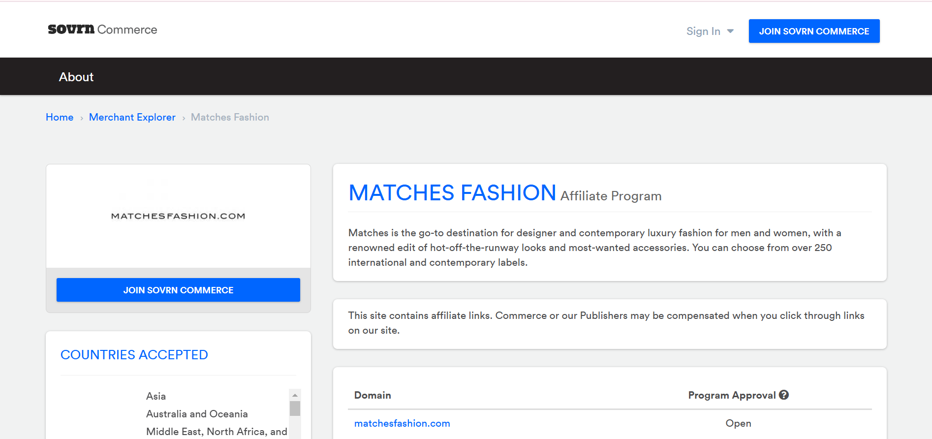 MatchesFashion Affiliate Program