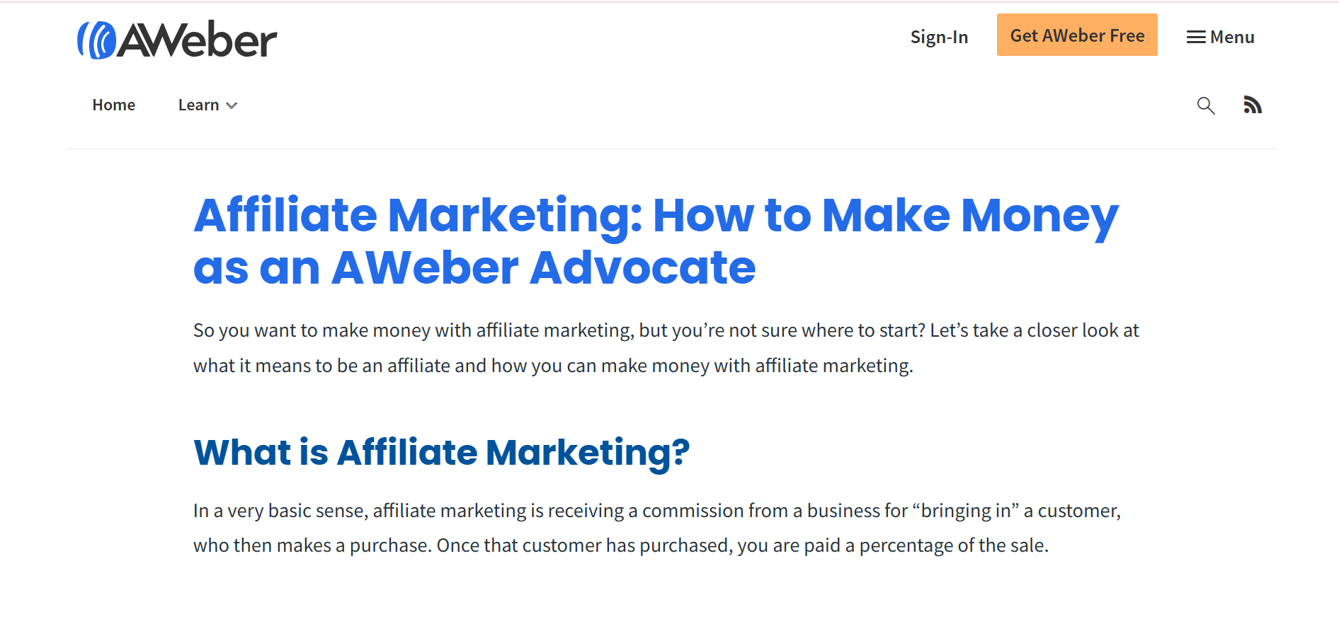 AWeber Affiliate