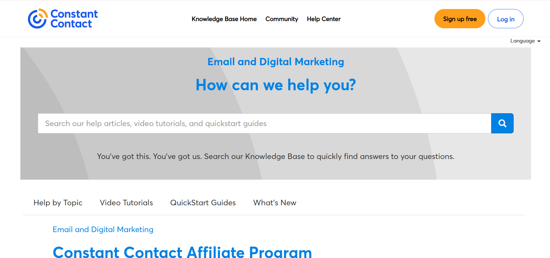 ConstantContact Affiliate