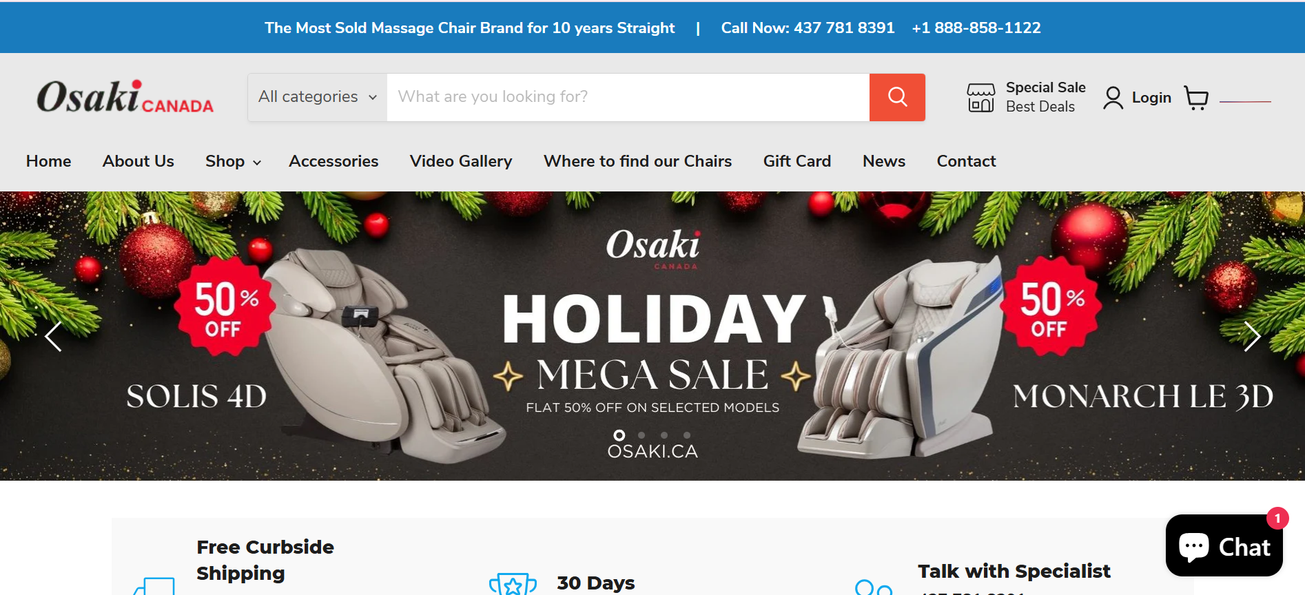 Osaki Massage Chair Affiliate Program