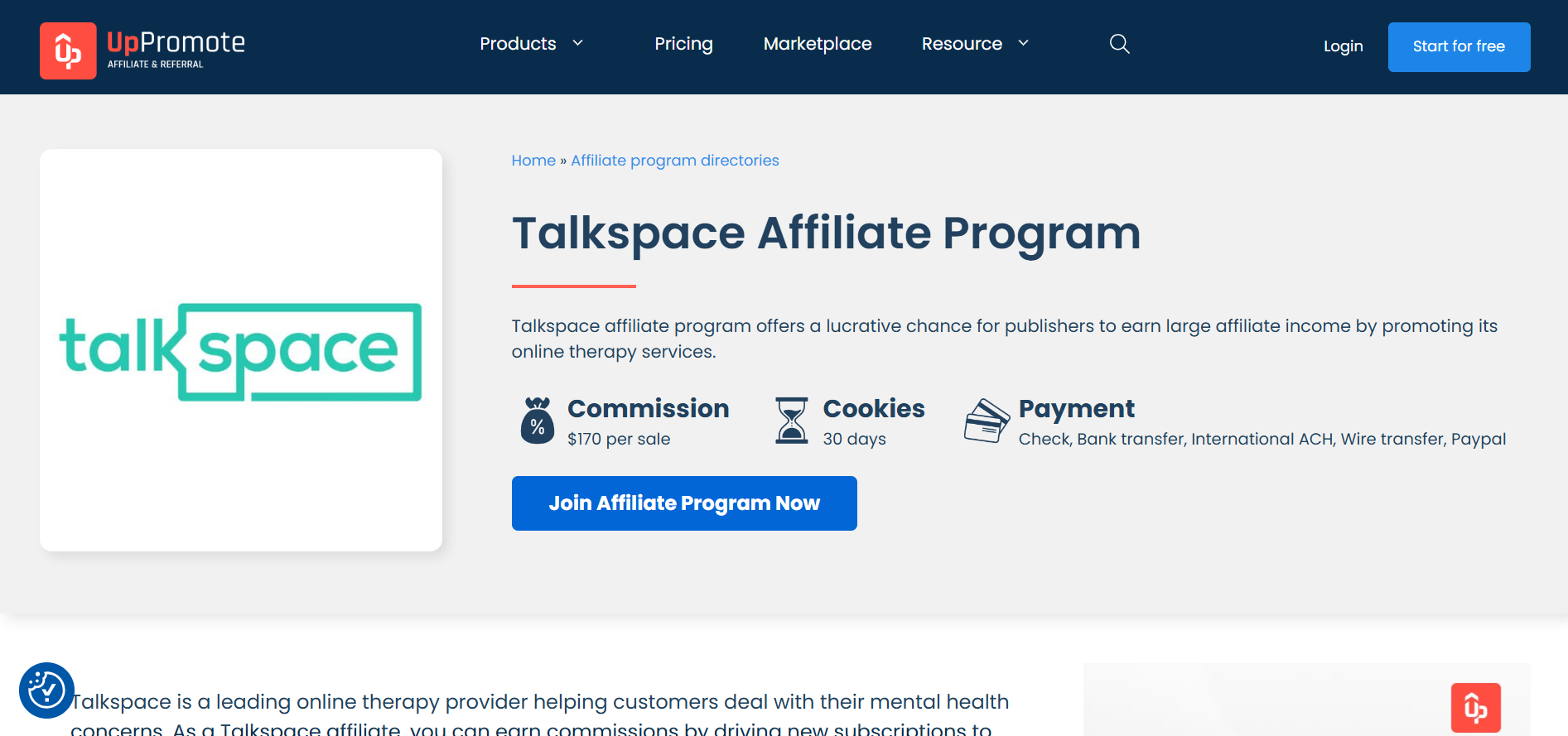 Talkspace Affiliate Program