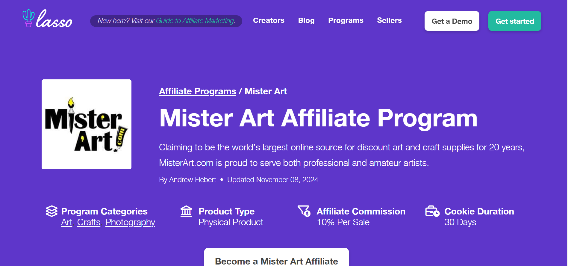 Mister Art Affiliate Program