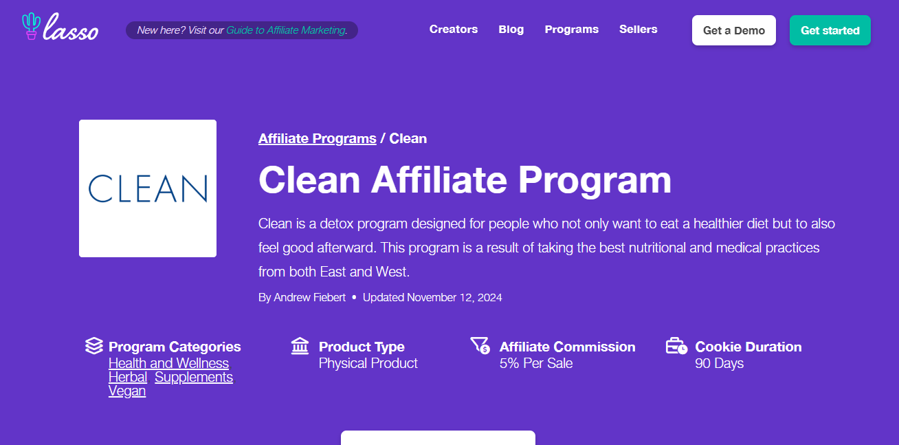 clean affiliate program